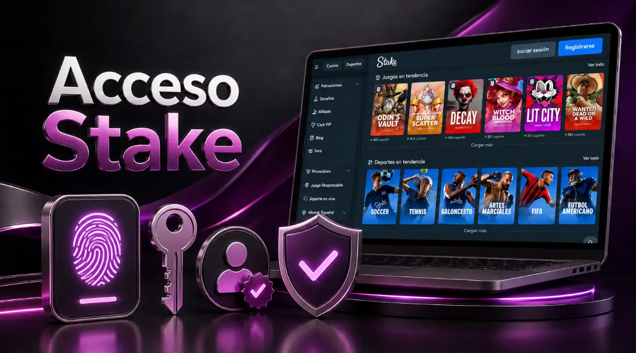 Cuenta verificación y Stake iniciar sesión